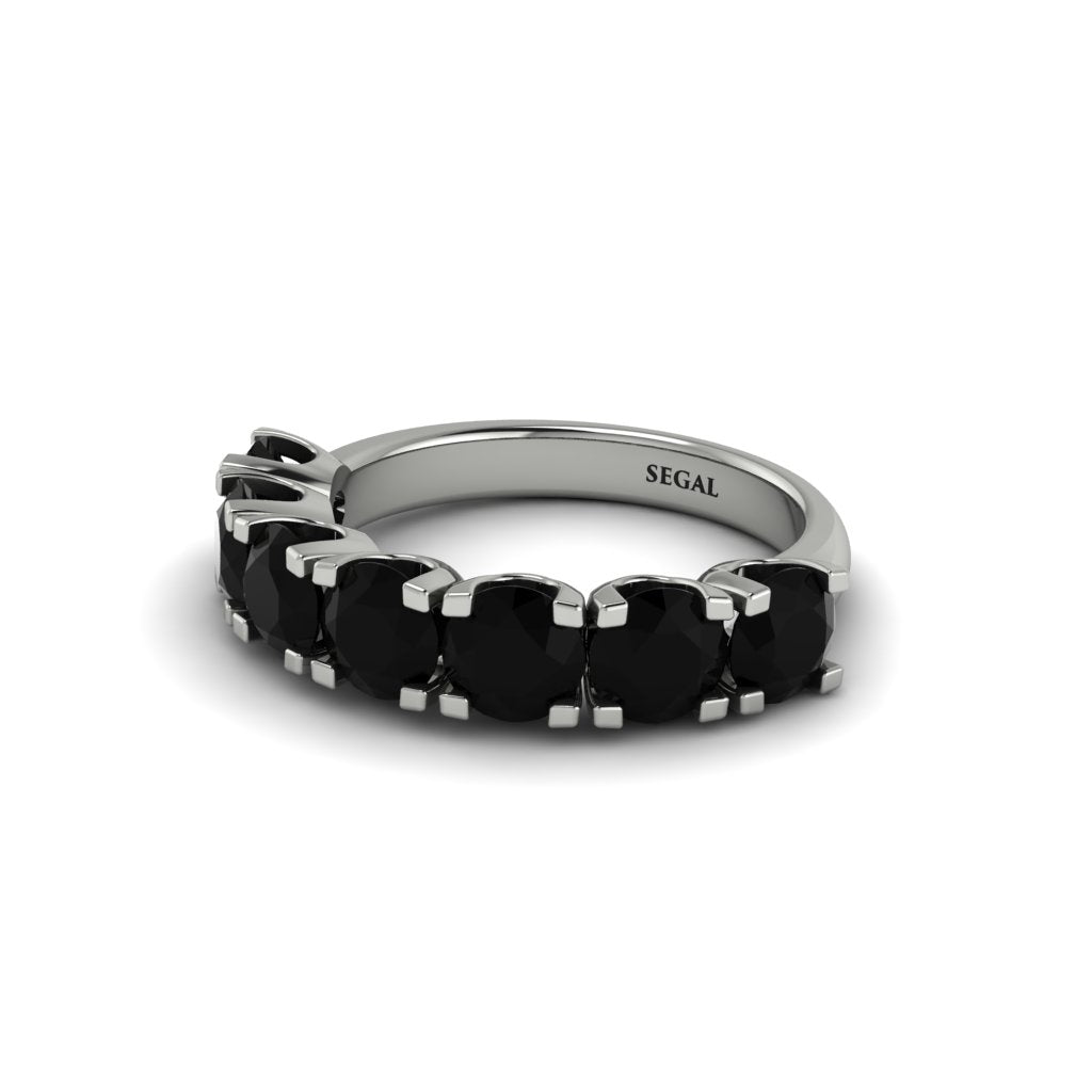 Black Diamond Eternal Radiance Wedding Ring - Lennon No. 9