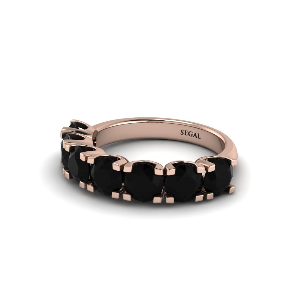 Black Diamond Eternal Radiance Wedding Ring - Lennon No. 8