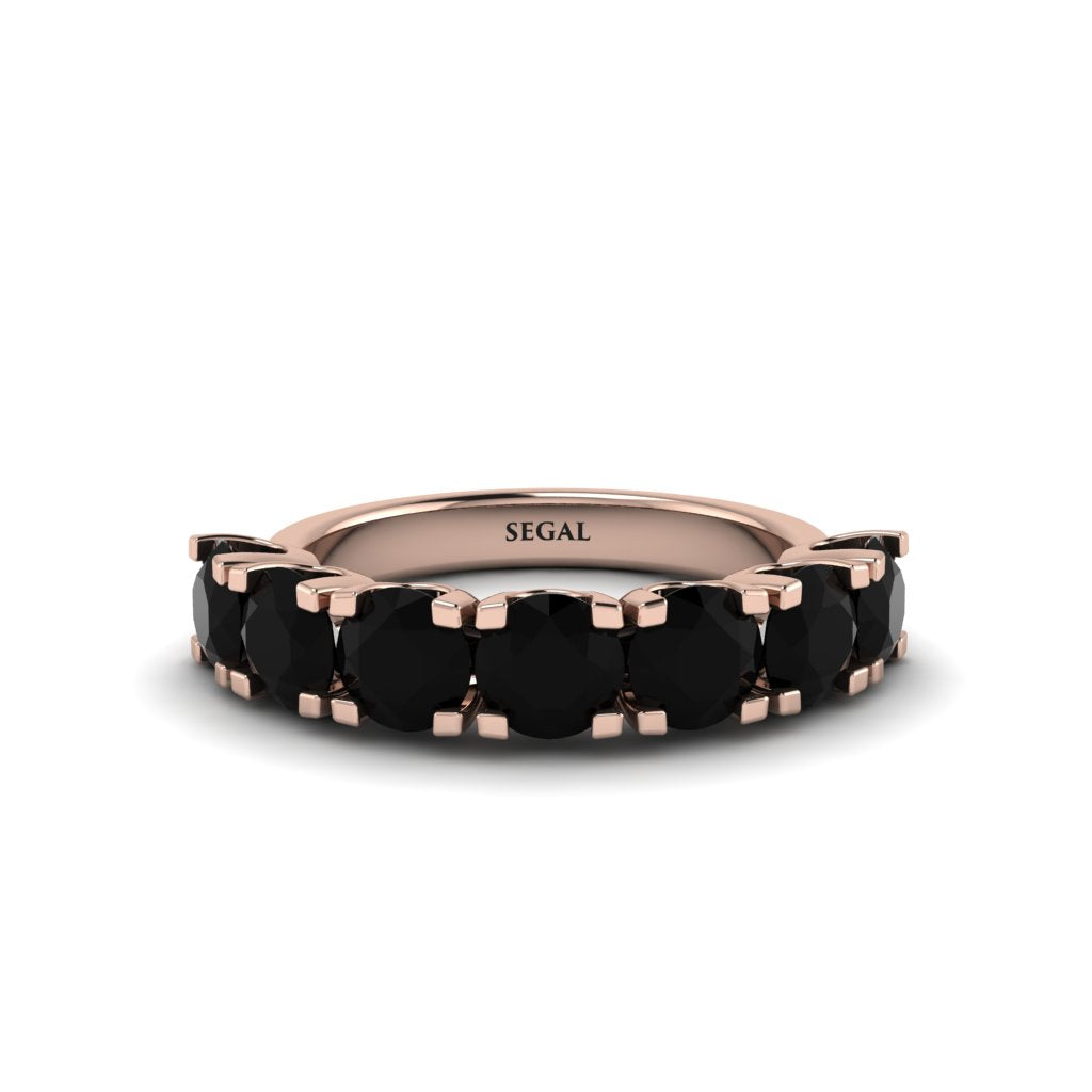 Black Diamond Eternal Radiance Wedding Ring - Lennon No. 8