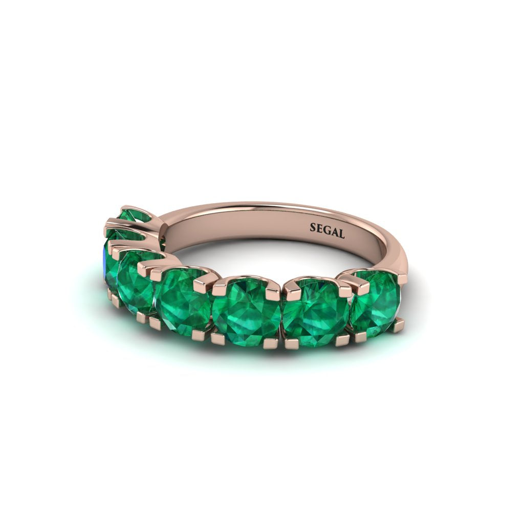 Emerald Eternal Radiance Wedding Ring - Lennon No. 5