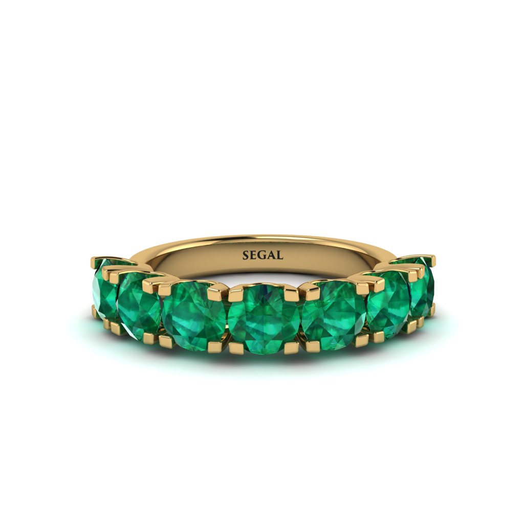 Emerald Eternal Radiance Wedding Ring - Lennon No. 4
