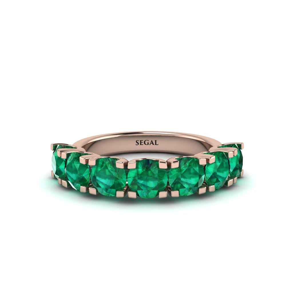 Emerald Eternal Radiance Wedding Ring - Lennon No. 5