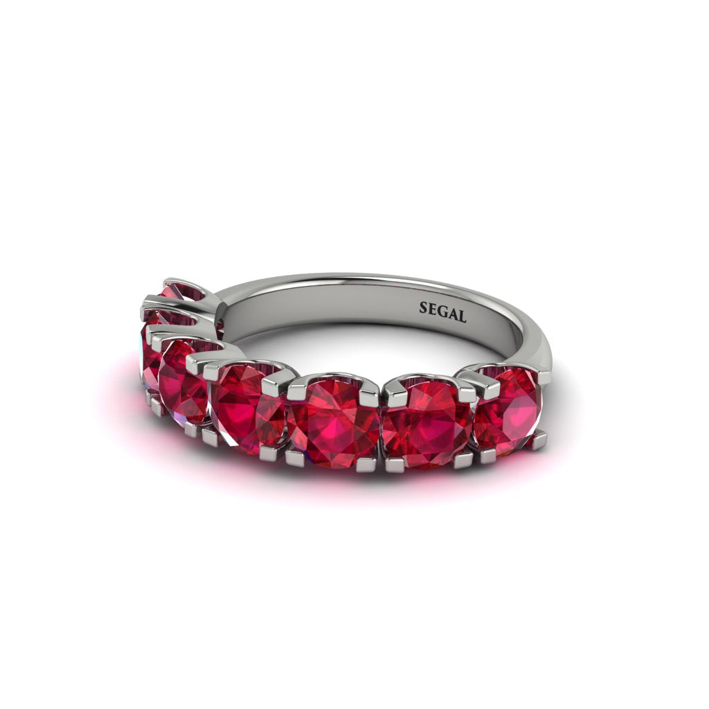 Ruby Eternal Radiance Wedding Ring - Lennon No. 12