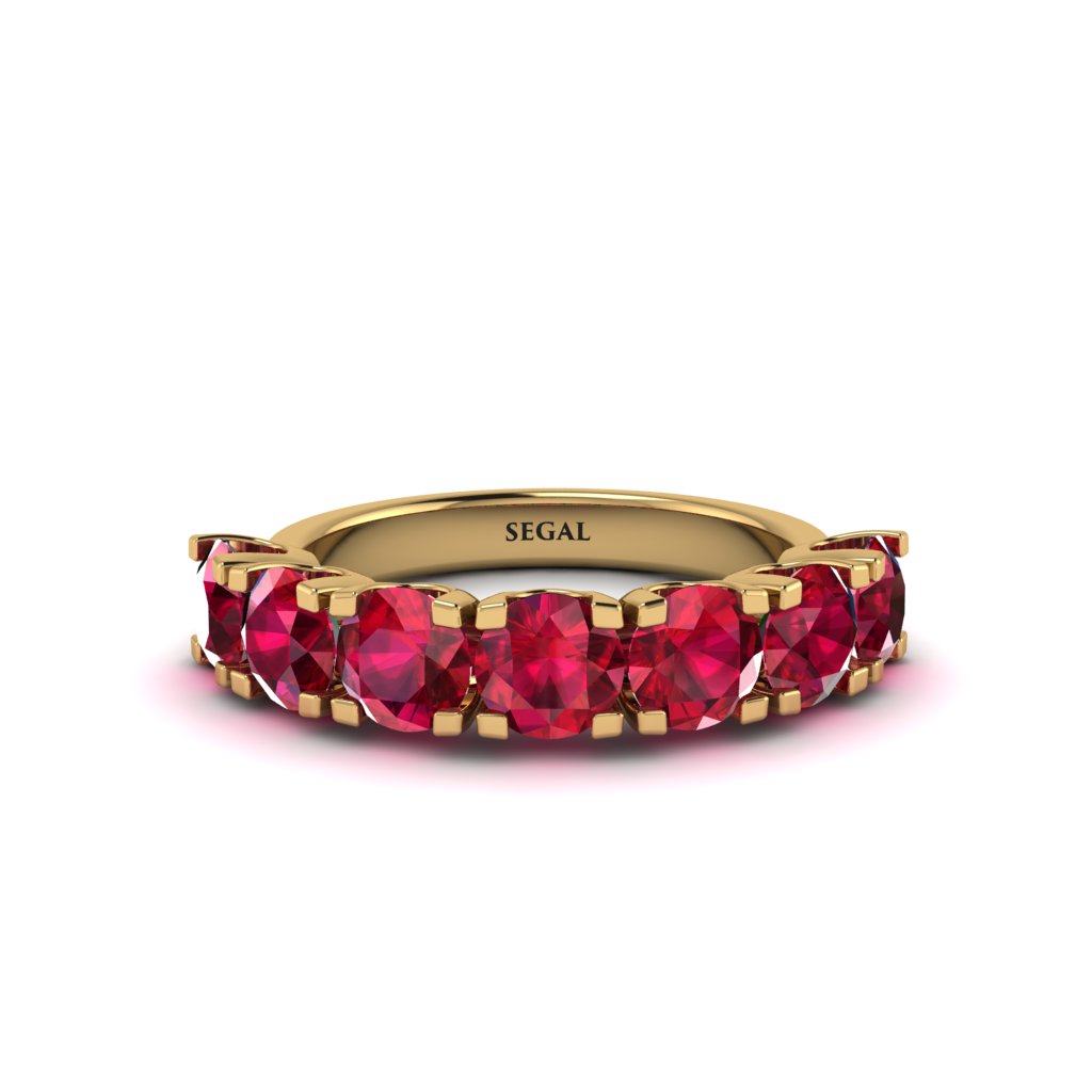Ruby Eternal Radiance Wedding Ring - Lennon No. 10