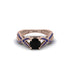 Black Diamond Eternal Twist Engagement Ring - Maisie No. 68 image 2