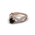 Black Diamond Eternal Twist Engagement Ring - Maisie No. 8 image 3