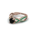 Black Diamond Eternal Twist Engagement Ring - Maisie No. 23