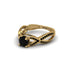 Black Diamond Eternal Twist Engagement Ring - Maisie No. 37