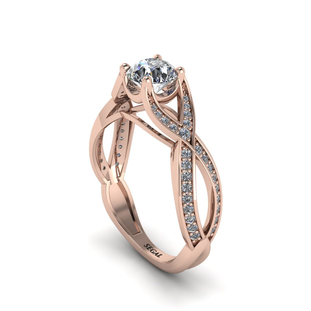 Diamond Eternal Twist Engagement Ring - Maisie No. 2