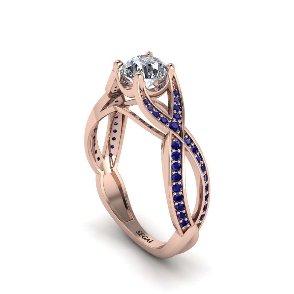 Diamond Eternal Twist Engagement Ring - Maisie No. 62