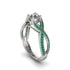 Diamond Eternal Twist Engagement Ring - Maisie No. 18 image 1