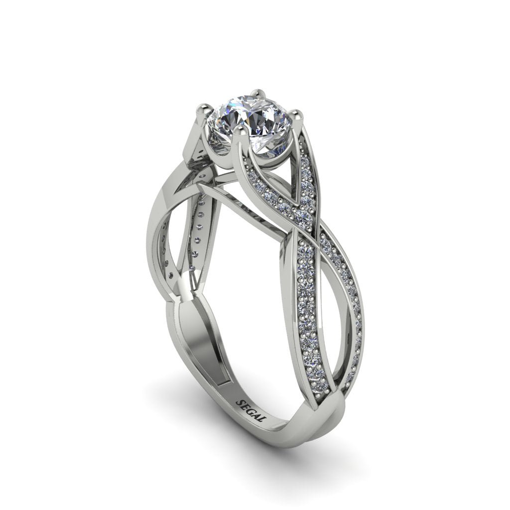 Diamond Eternal Twist Engagement Ring - Maisie No. 3