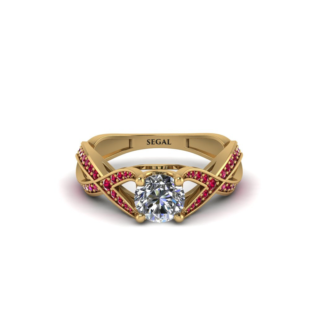 Diamond Eternal Twist Engagement Ring - Maisie No. 46