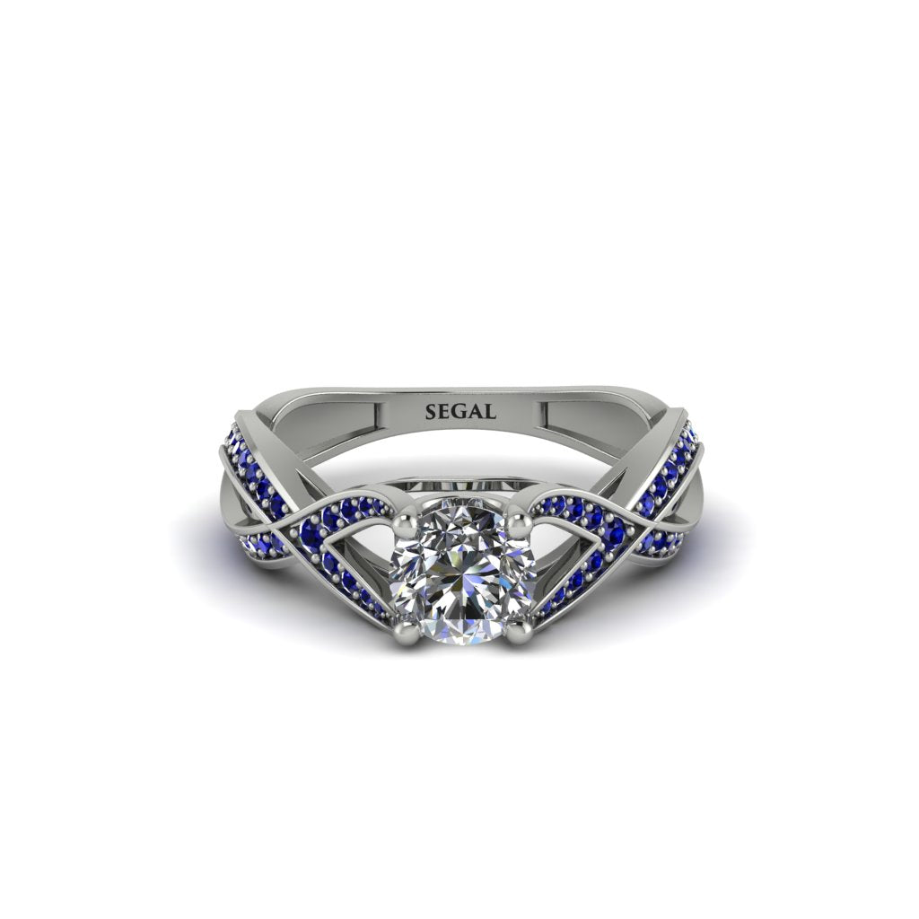 Diamond Eternal Twist Engagement Ring - Maisie No. 63