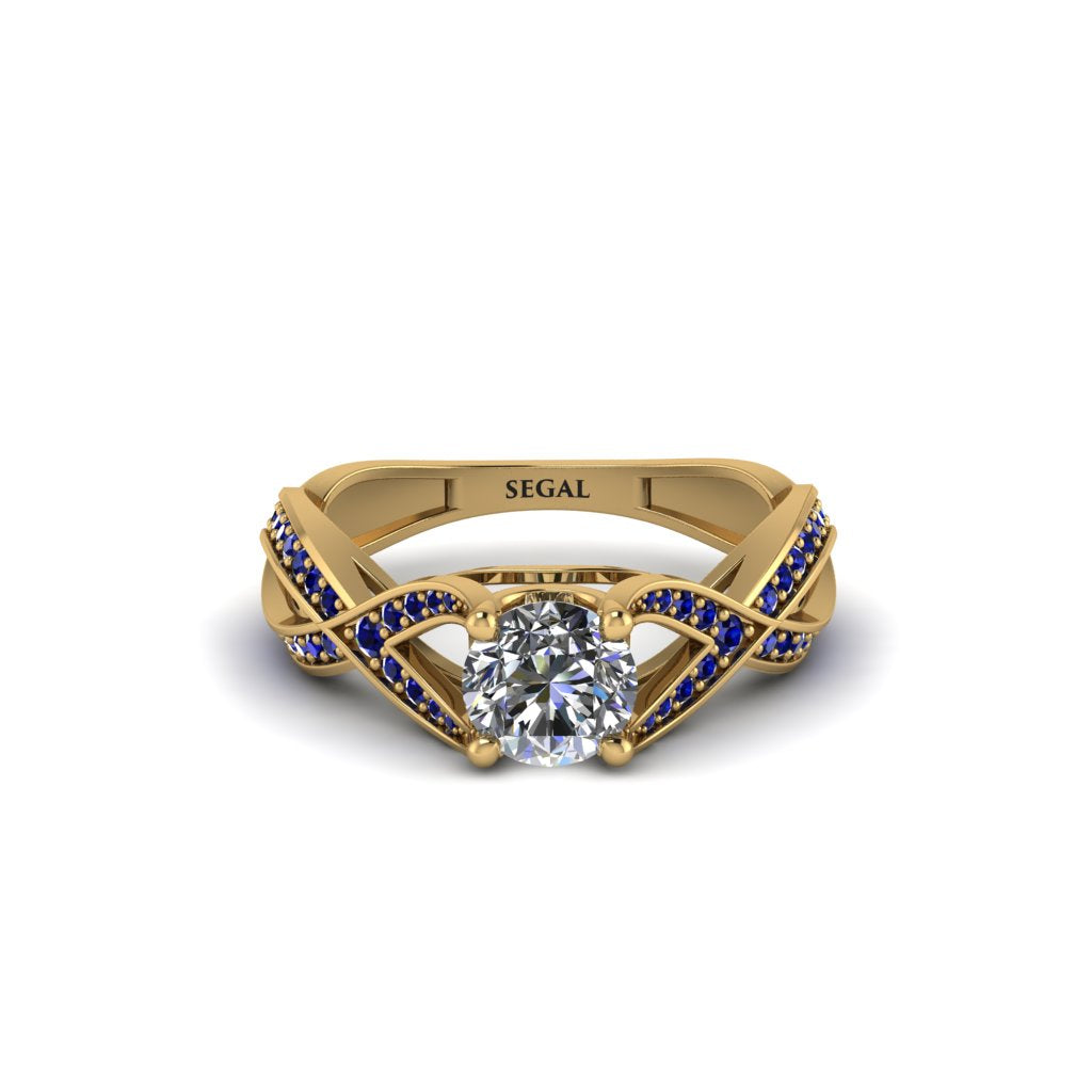 Diamond Eternal Twist Engagement Ring - Maisie No. 61