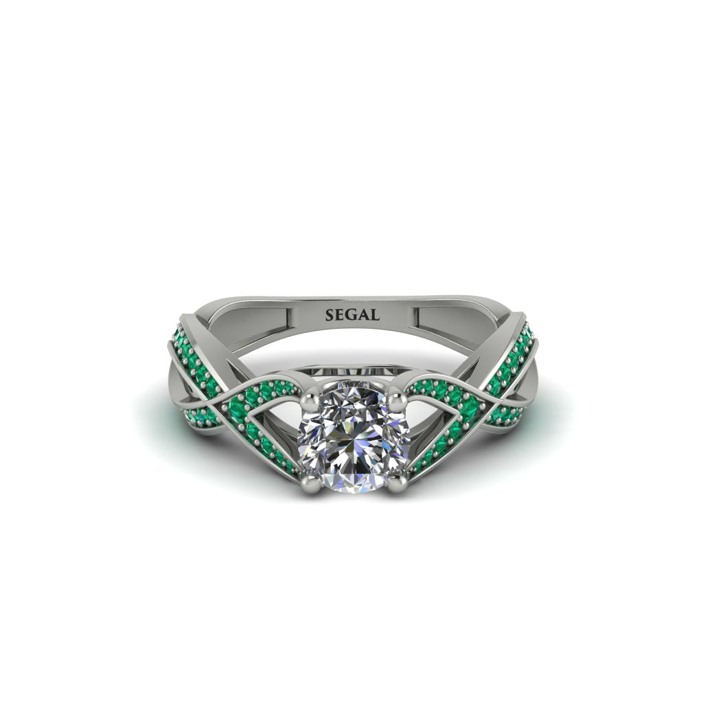 Diamond Eternal Twist Engagement Ring - Maisie No. 18
