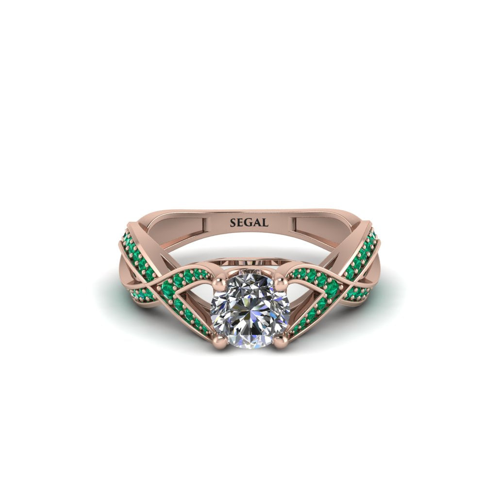Diamond Eternal Twist Engagement Ring - Maisie No. 17