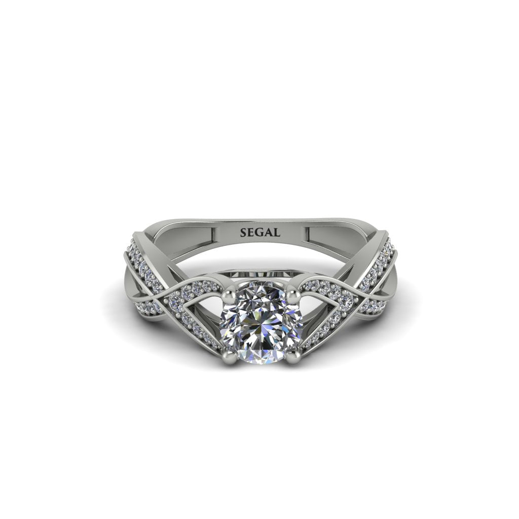 Diamond Eternal Twist Engagement Ring - Maisie No. 3