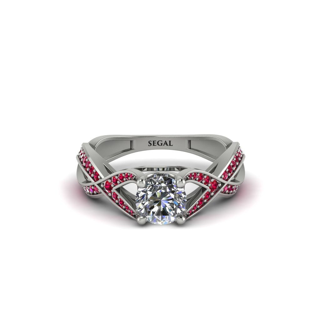 Diamond Eternal Twist Engagement Ring - Maisie No. 48