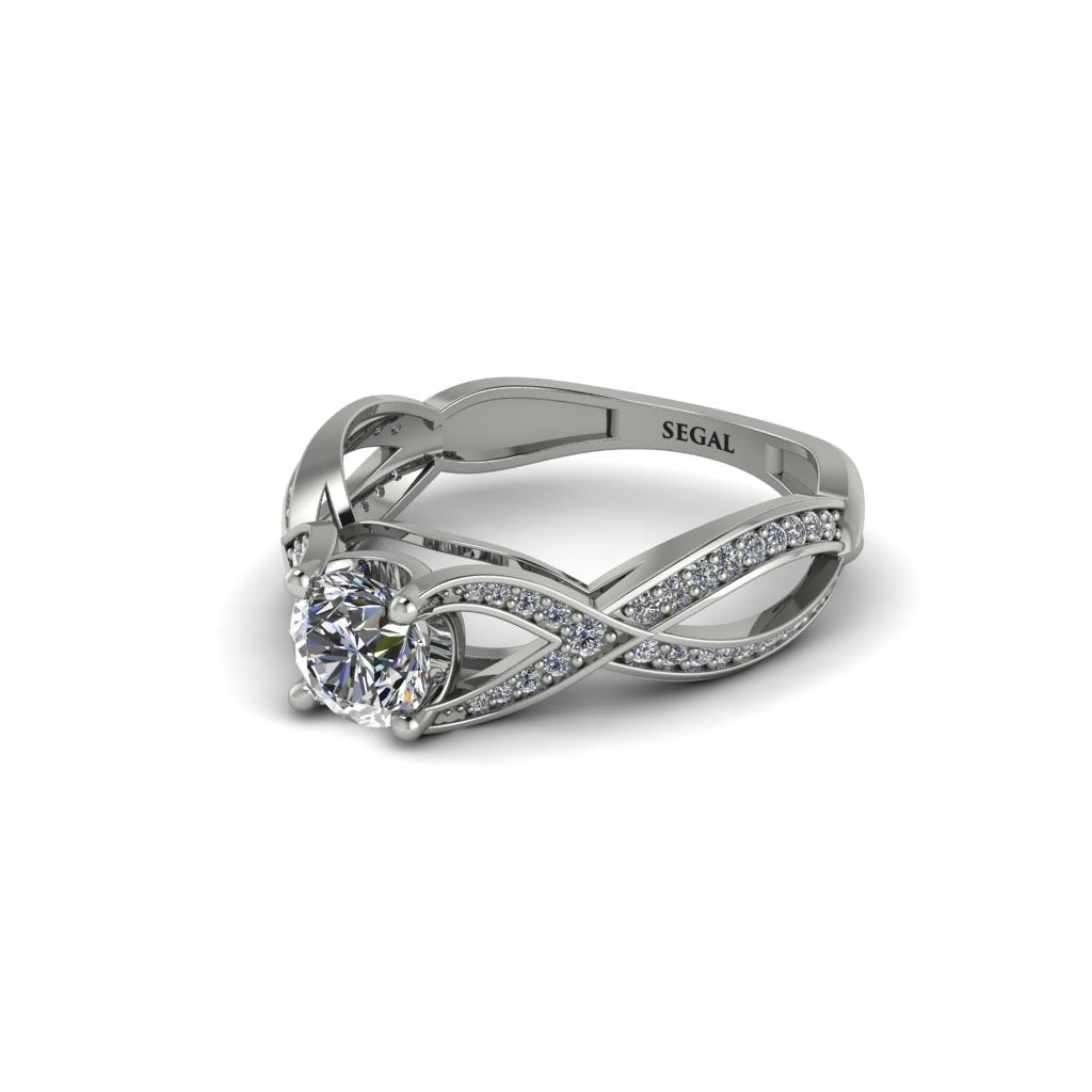 Diamond Eternal Twist Engagement Ring - Maisie No. 3