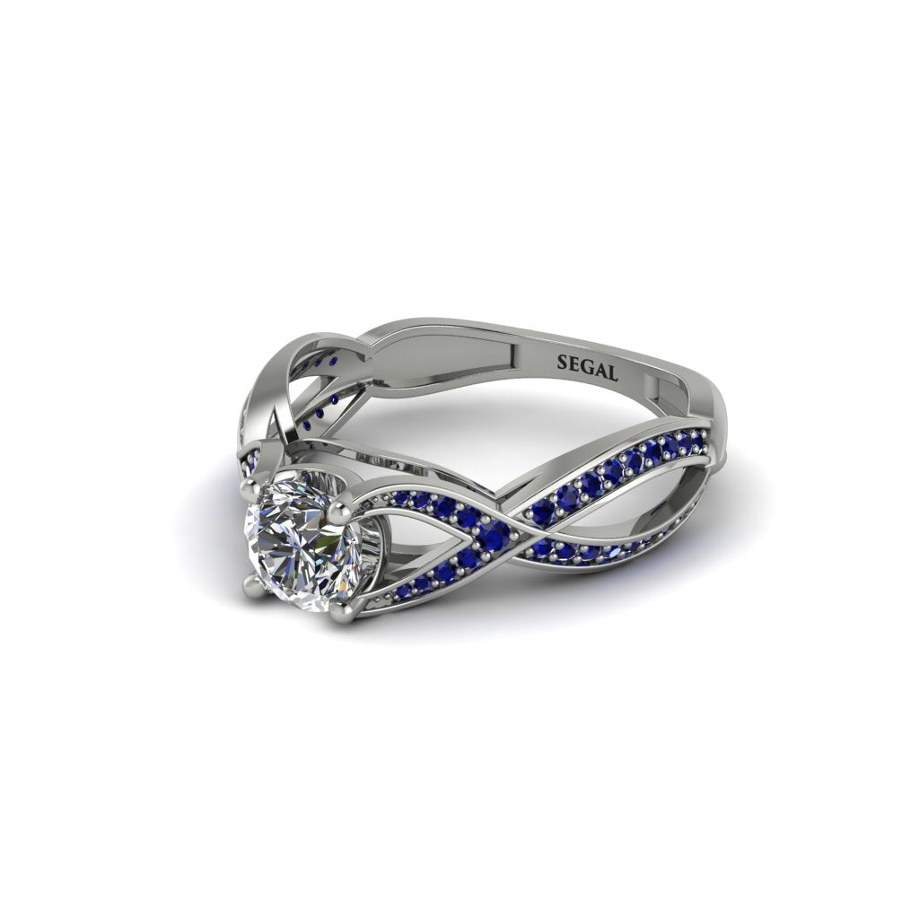 Diamond Eternal Twist Engagement Ring - Maisie No. 63