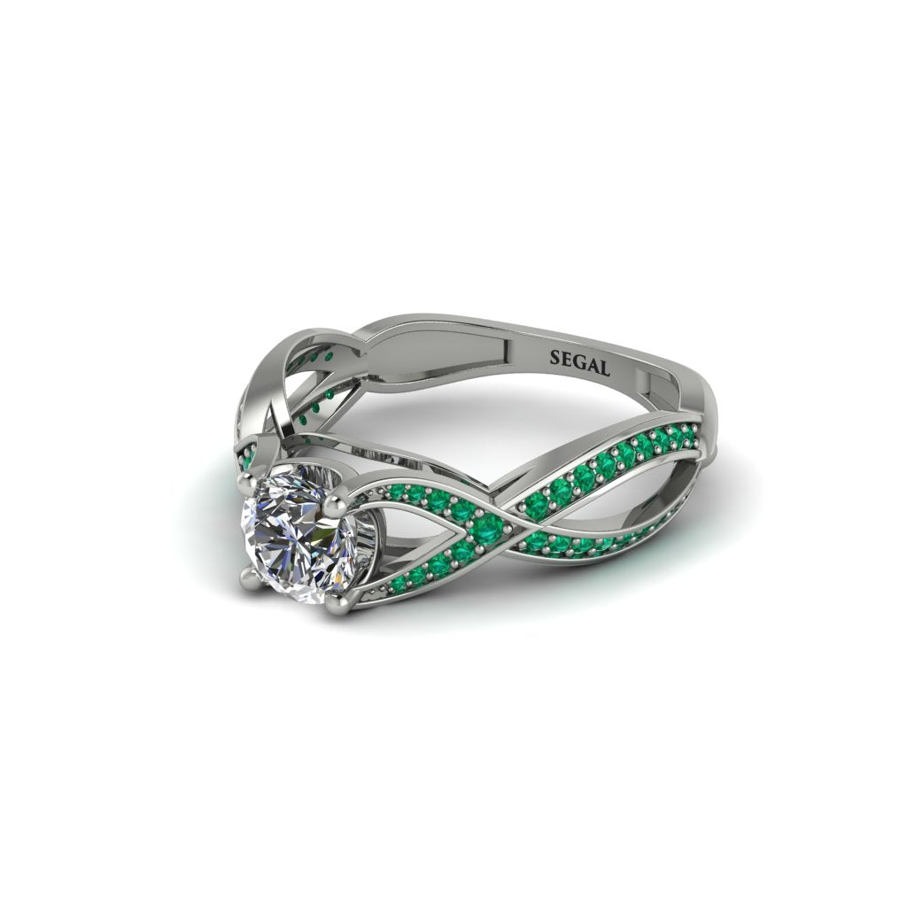 Diamond Eternal Twist Engagement Ring - Maisie No. 18