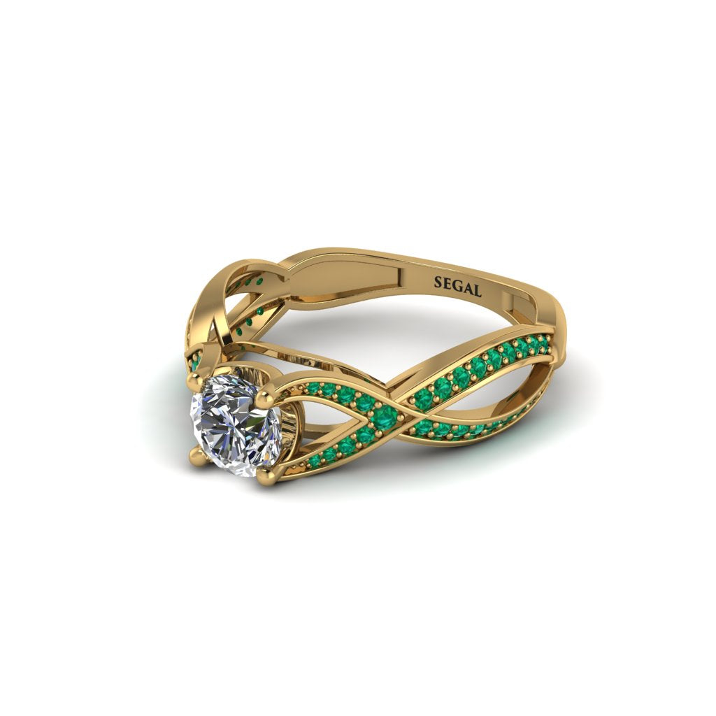 Diamond Eternal Twist Engagement Ring - Maisie No. 16