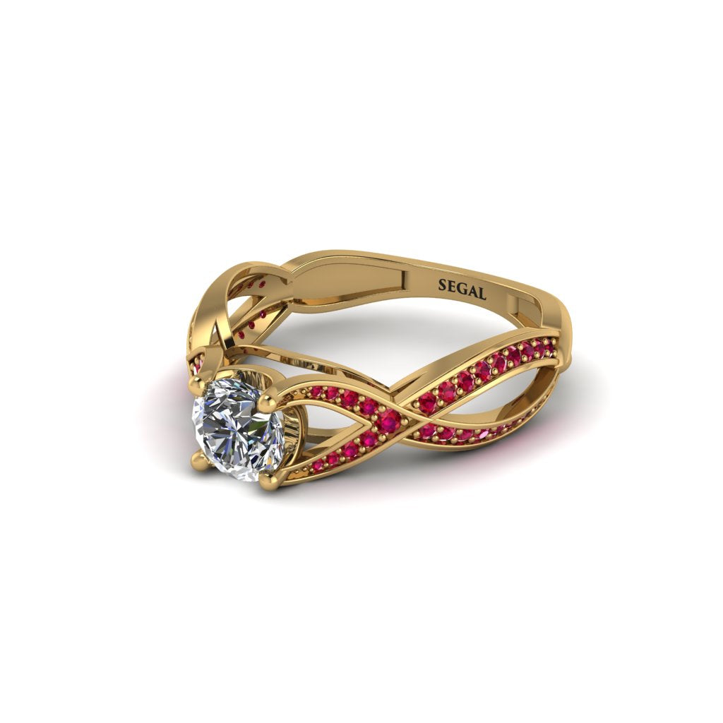 Diamond Eternal Twist Engagement Ring - Maisie No. 46