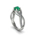Emerald Eternal Twist Engagement Ring - Maisie No. 6
