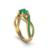 Emerald Eternal Twist Engagement Ring - Maisie No. 19 image 1