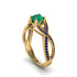 Emerald Eternal Twist Engagement Ring - Maisie No. 64 image 1