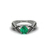 Emerald Eternal Twist Engagement Ring - Maisie No. 36