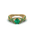 Emerald Eternal Twist Engagement Ring - Maisie No. 19 image 2