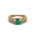 Emerald Eternal Twist Engagement Ring - Maisie No. 4 image 2