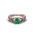 Emerald Eternal Twist Engagement Ring - Maisie No. 65
