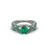 Emerald Eternal Twist Engagement Ring - Maisie No. 21