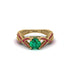 Emerald Eternal Twist Engagement Ring - Maisie No. 49 image 2