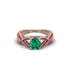 Emerald Eternal Twist Engagement Ring - Maisie No. 50