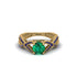 Emerald Eternal Twist Engagement Ring - Maisie No. 64 image 2