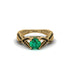 Emerald Eternal Twist Engagement Ring - Maisie No. 34 image 2