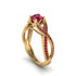 Ruby Eternal Twist Engagement Ring - Maisie No. 55