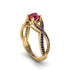 Ruby Eternal Twist Engagement Ring - Maisie No. 70 image 1