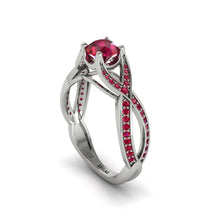 Ruby Eternal Twist Engagement Ring - Maisie No. 57 image 1