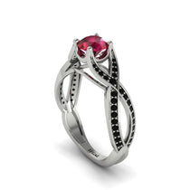 Ruby Eternal Twist Engagement Ring - Maisie No. 42 image 1