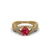 Ruby Eternal Twist Engagement Ring - Maisie No. 10