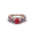Ruby Eternal Twist Engagement Ring - Maisie No. 71