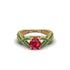 Ruby Eternal Twist Engagement Ring - Maisie No. 25