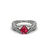 Ruby Eternal Twist Engagement Ring - Maisie No. 12