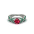Ruby Eternal Twist Engagement Ring - Maisie No. 27