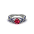 Ruby Eternal Twist Engagement Ring - Maisie No. 72 image 2